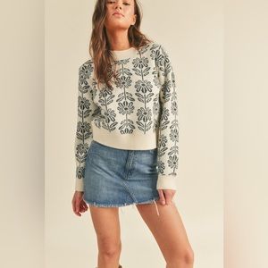 &merci - Vintage Floral Sweater - New with tags!